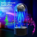 چراغ خواب عروس دریایی اسپیکر دار و ساعت دار Jellyfish - تصویر 3