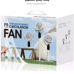 پنکه شارژی F5 نسخه 8 سرعته و باطری 6500 mA | پنکه وایرلس قابل حمل با ریموت کنترل، نمایشگر و تنظیم ارتفاع - تصویر 5