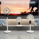 پنکه شارژی F5 نسخه 8 سرعته و باطری 6500 mA | پنکه وایرلس قابل حمل با ریموت کنترل، نمایشگر و تنظیم ارتفاع - تصویر 4
